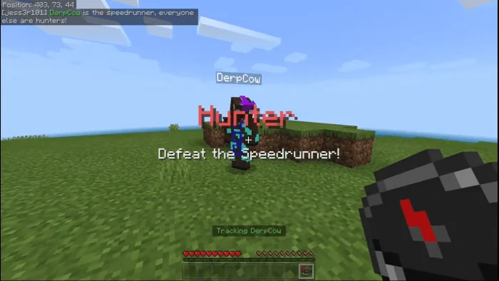 Speedrunner Versus Hunter Minecraft screenshot 2
