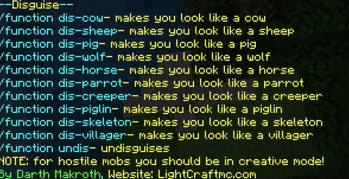 Disguise Minecraft screenshot 1