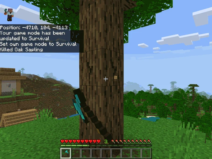 Cut Tree One Click Minecraft screenshot 1
