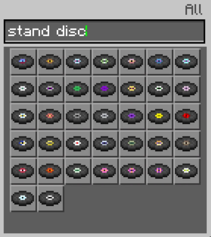 JOJOs Bizarre Adventure - Stand Disc Minecraft screenshot 1