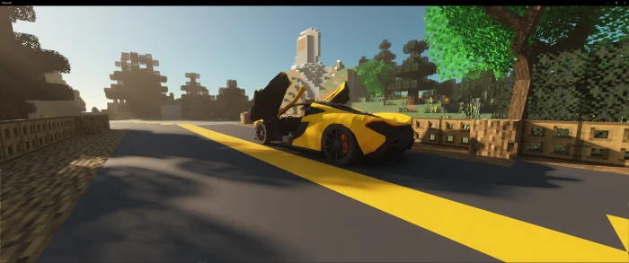 Mclaren P1 2013 Minecraft screenshot 2