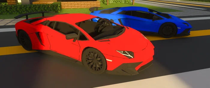 Lamborghini Aventador SV Minecraft screenshot 3