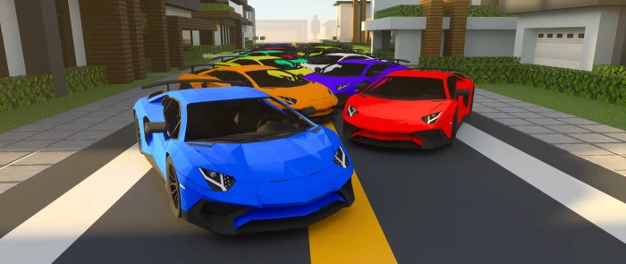Lamborghini Aventador SV Minecraft screenshot 4
