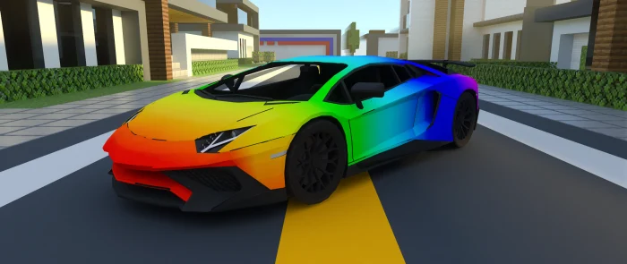 Lamborghini Aventador SV Minecraft screenshot 6
