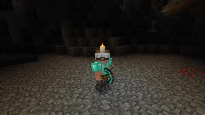 True Miner helmet Minecraft screenshot 1