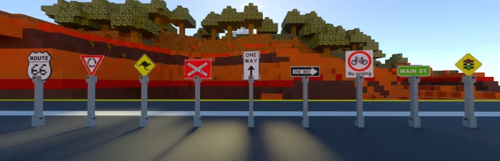 Road Signs and Traffic Lights Minecraft screenshot 3