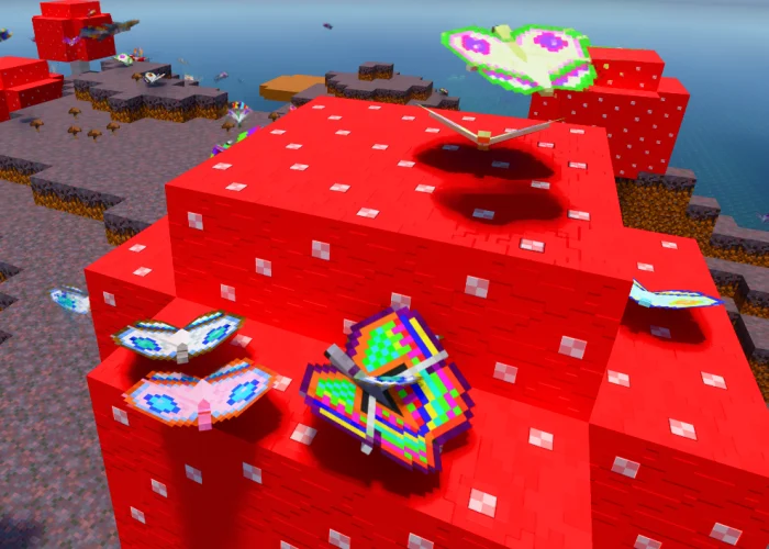 Unicorns and butterflies Minecraft screenshot 2