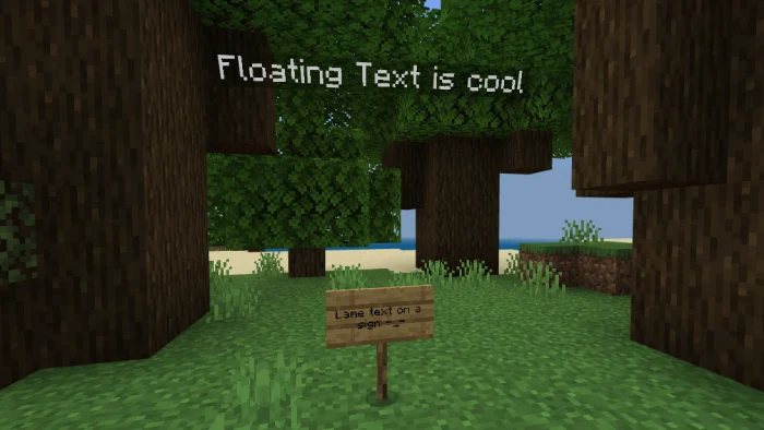 Custom Floating Text Minecraft screenshot 2