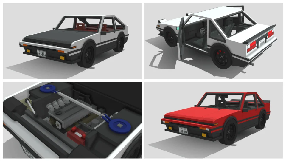 AE86 Trueno Minecraft screenshot 1