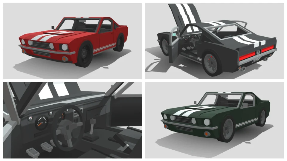 67 Shelby GT500 Minecraft screenshot 1