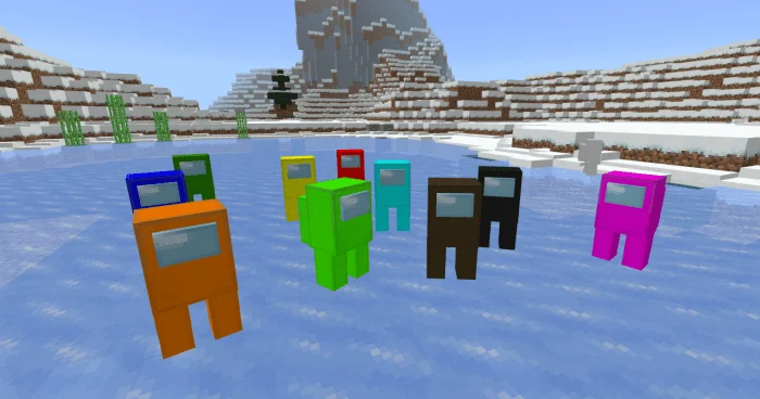 Among Us +4D Skins Minecraft screenshot 1