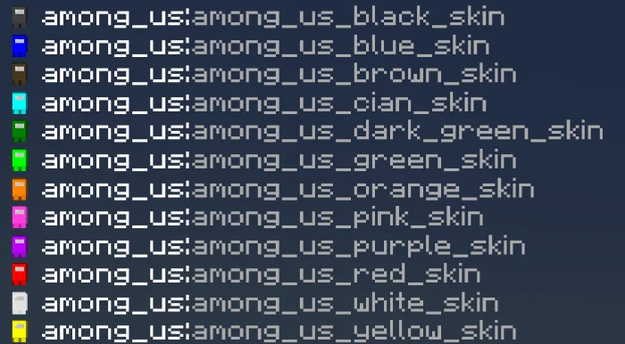 Among Us +4D Skins Minecraft screenshot 3