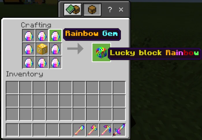 Rainbow Lucky Block Minecraft screenshot 1