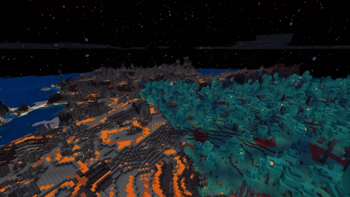 Overworld Nether Biomes Minecraft screenshot 1