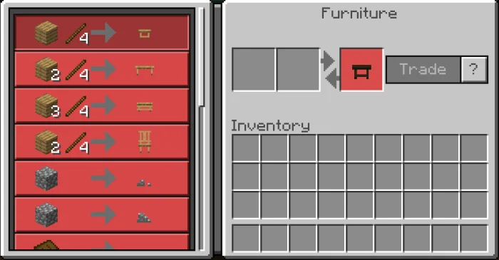 Furniture Moreniture Minecraft screenshot 1