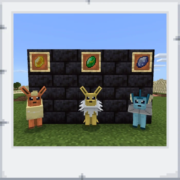 Pikachu and Eevee Minecraft screenshot 3