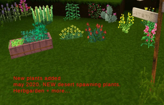 Flora Bedrock Add-on Minecraft screenshot 1