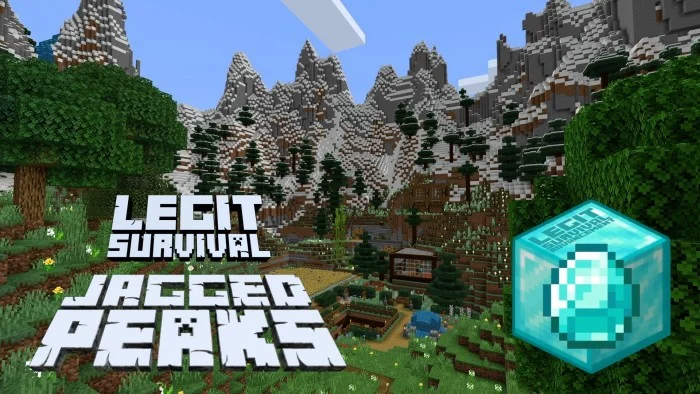Legit Survival - Jagged Peaks Minecraft screenshot 1