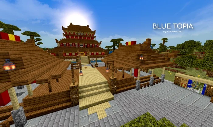 Blue Topia Minecraft screenshot 1