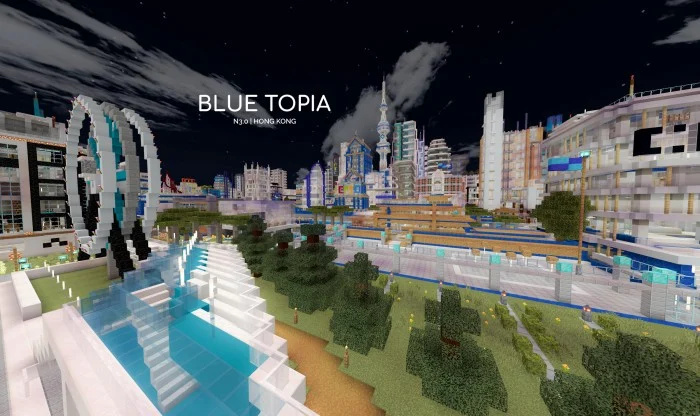 Blue Topia Minecraft screenshot 3