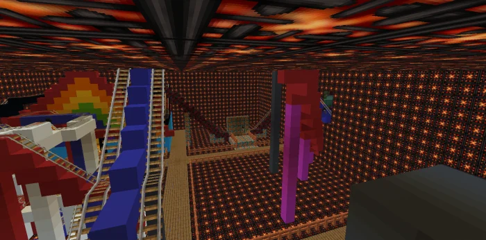 Roller Coaster Town V3 Minecraft screenshot 1