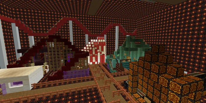 Roller Coaster Town V3 Minecraft screenshot 2