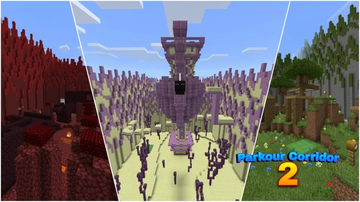 Parkour Corridor 2 Minecraft screenshot 2