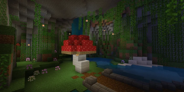 Moth's Mushroom Home Minecraft screenshot 2