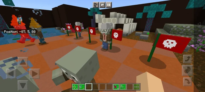 Plants vs Zombies 2 Map Minecraft screenshot 2