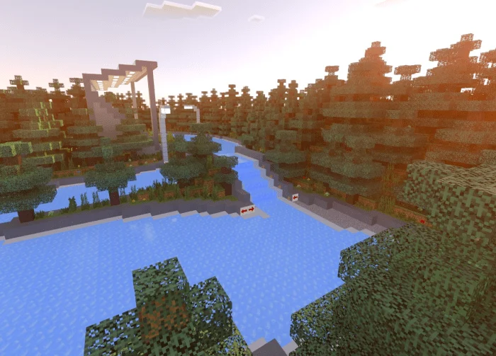 Ice Boat Raceway Minecraft screenshot 1