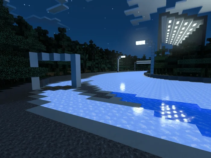 Ice Boat Raceway Minecraft screenshot 2