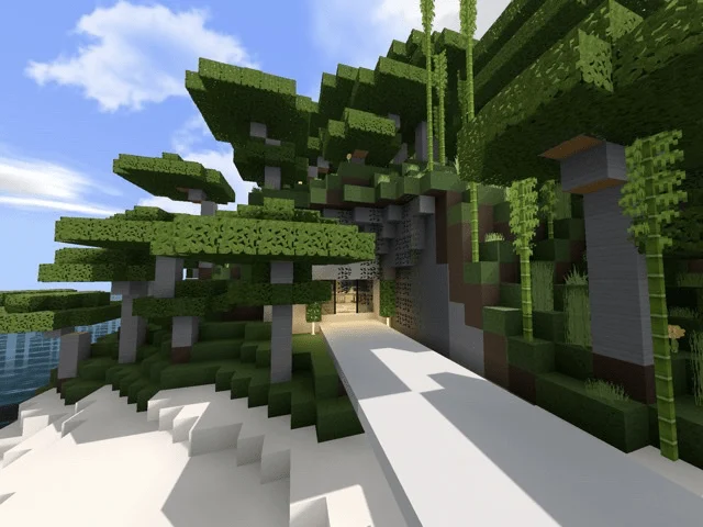 Island Mansion House With Secret Bunker Minecraft screenshot 2