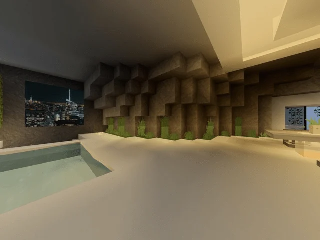 Island Mansion House With Secret Bunker Minecraft screenshot 3