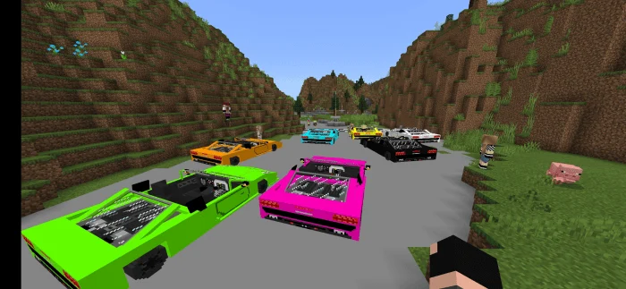 Racing Cars Minecraft screenshot 1
