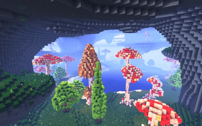 Mushroom Caves Minecraft screenshot 2