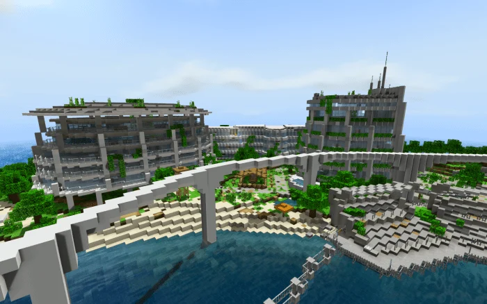 Abandoned Jurassic World Minecraft screenshot 1