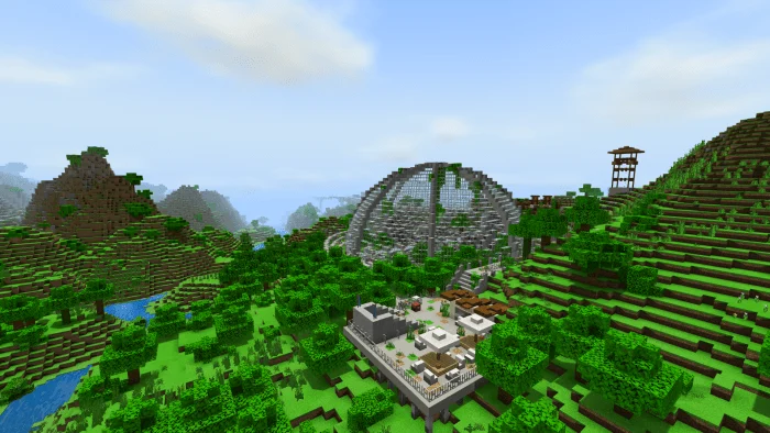 Abandoned Jurassic World Minecraft screenshot 2