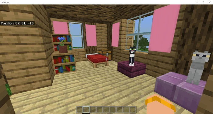 Three Connected Treehouses Minecraft screenshot 2