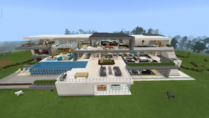Black & White Luxury House Minecraft screenshot 1