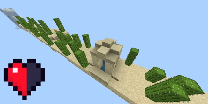 HALF HEART Minecraft screenshot 1