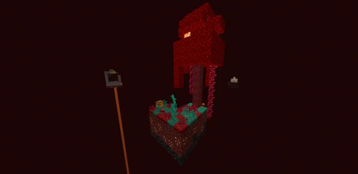 Nether Skyblock Minecraft screenshot 2