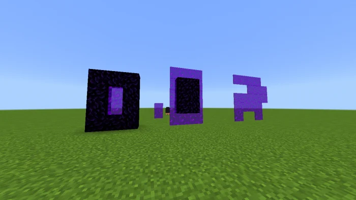 Fake Nether Portal Minecraft screenshot 1