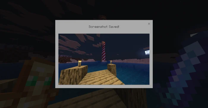 Screenshot Button Minecraft screenshot 2