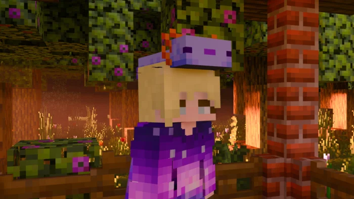 Wearable Axolotl Mob Heads Minecraft screenshot 1