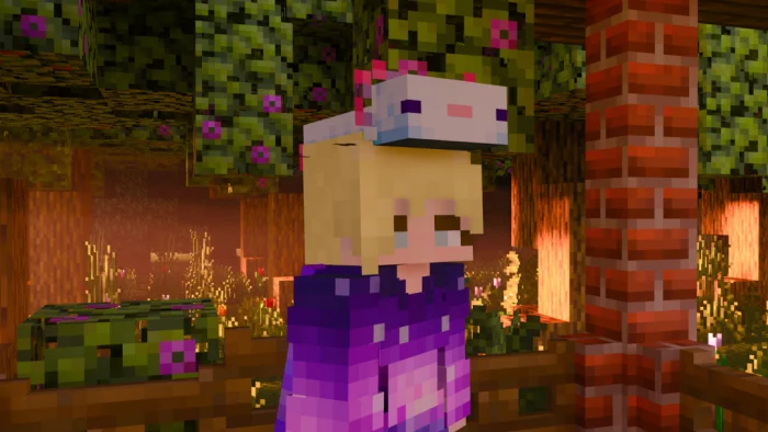 Wearable Axolotl Mob Heads Minecraft screenshot 3
