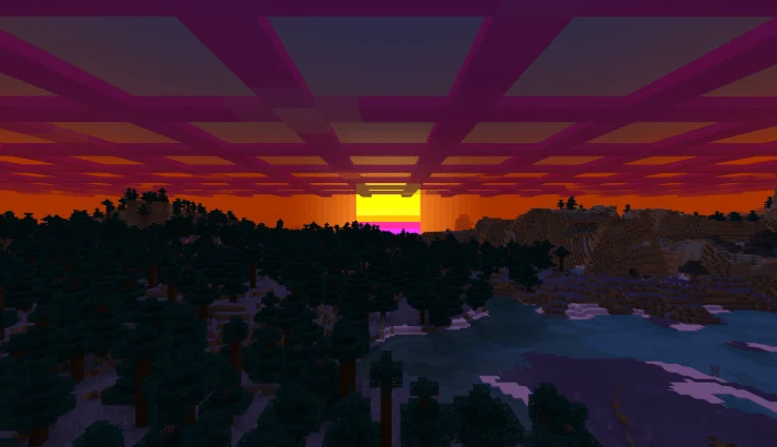 Synthwave Minecraft screenshot 1