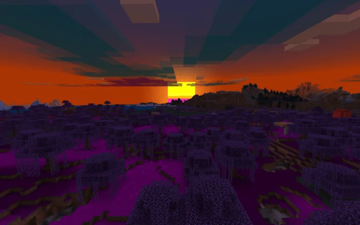 Synthwave Minecraft screenshot 2