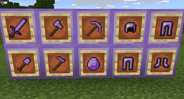 Purple Diamonds Minecraft screenshot 1