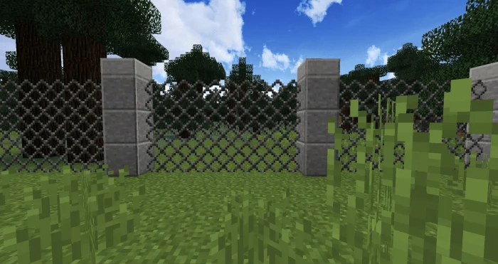 Chain Link Fence Minecraft screenshot 2