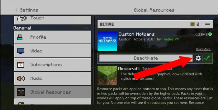 Custom Hotbars Minecraft screenshot 2